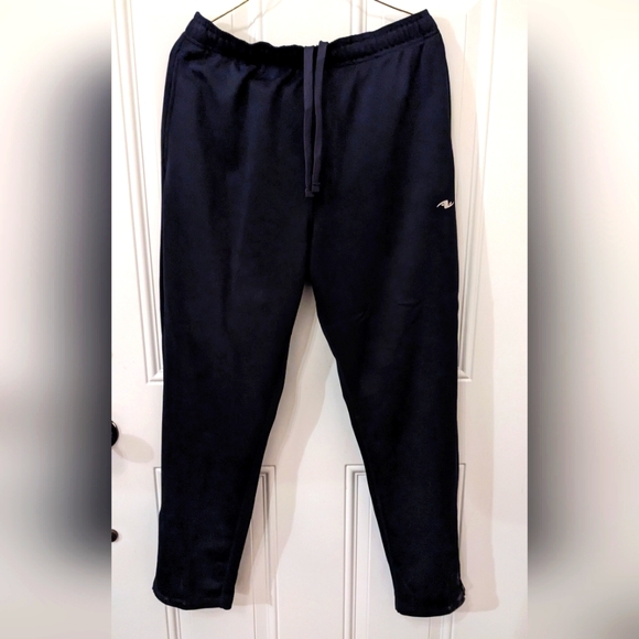 *Sports Pants Zip Leg, Elastic Tie Waist, Back & Side Pockets, Dark Blue, M - Picture 5 of 5